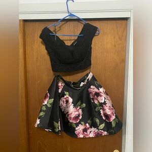 2 piece homecoming or party dress